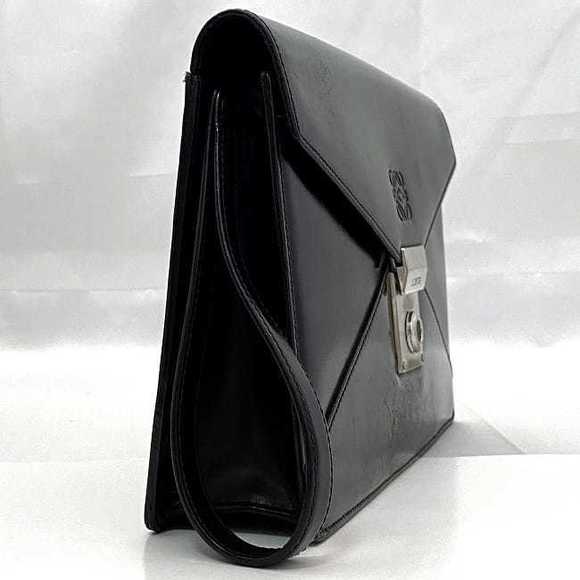Loewe Anagram Black flap lock Shoulder Leather clutch Bag - Picture 1 of 9